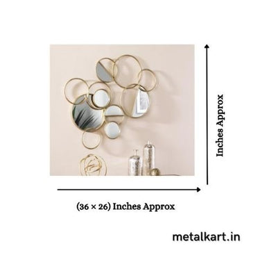 Entangled Circles Wall Mirror (36 x 26 Inches)